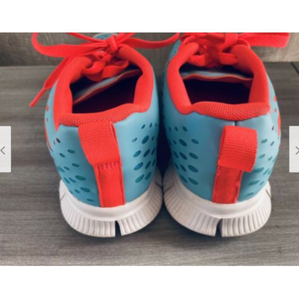 Nike Girls Free Express 641866-400 Blue Running Shoes Lace Up Size 6Y - Picture 3 of 6